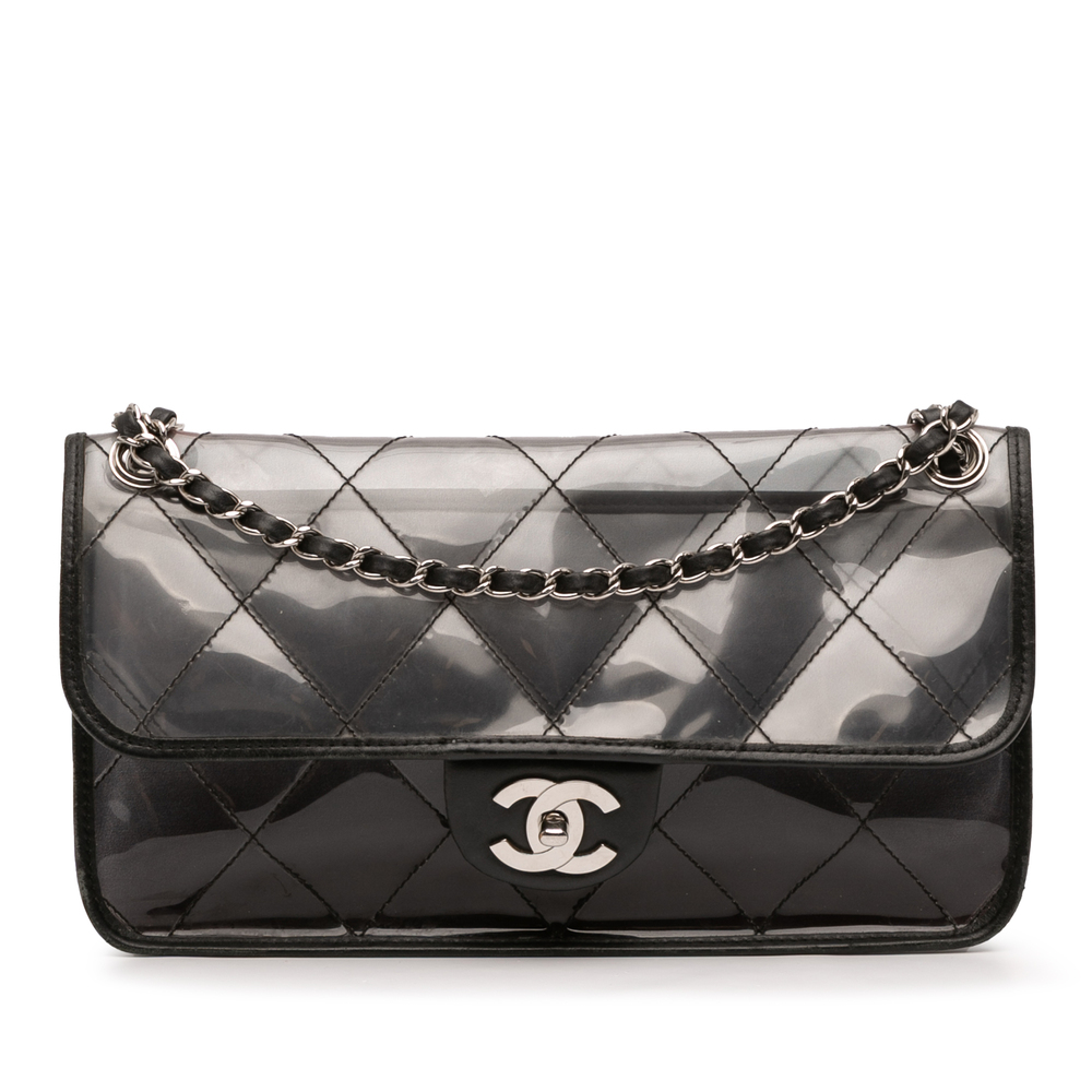 Pre-Loved Chanel Stitched PVC and Calfskin Naked Flap